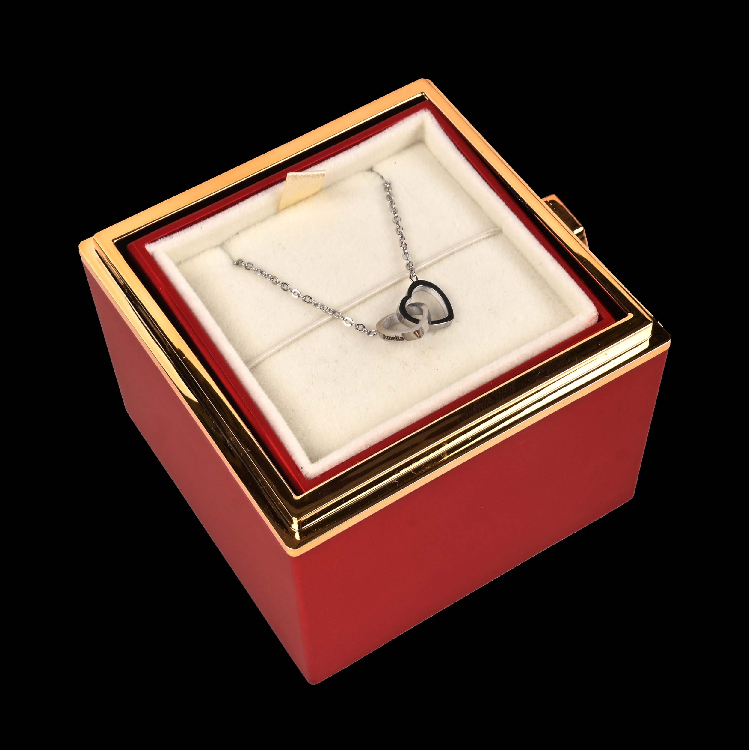 Ketting - LoveLock - Eeuwige Rozen Doos - Symbool van Eeuwige Liefde