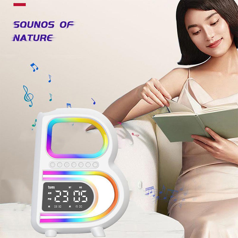 Bluetooth Speaker - SoundGlow - Draadloze Oplader & Multifunctionele Lamp