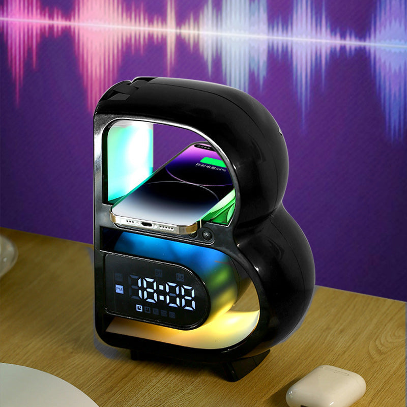 Bluetooth Speaker - SoundGlow - Draadloze Oplader & Multifunctionele Lamp