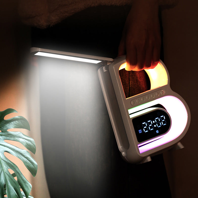 Bluetooth Speaker - SoundGlow - Draadloze Oplader & Multifunctionele Lamp