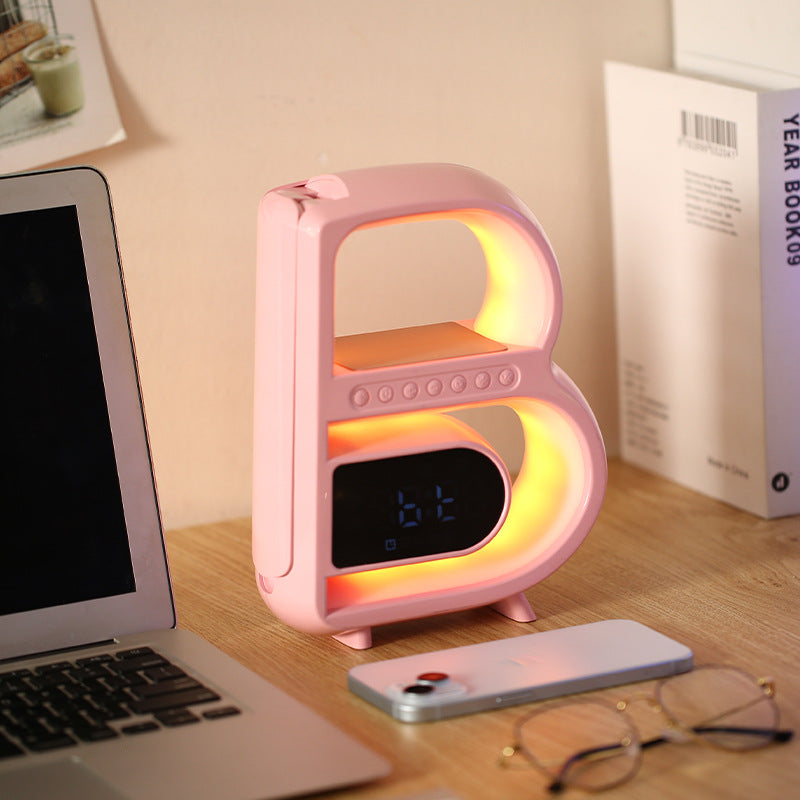 Bluetooth Speaker - SoundGlow - Draadloze Oplader & Multifunctionele Lamp