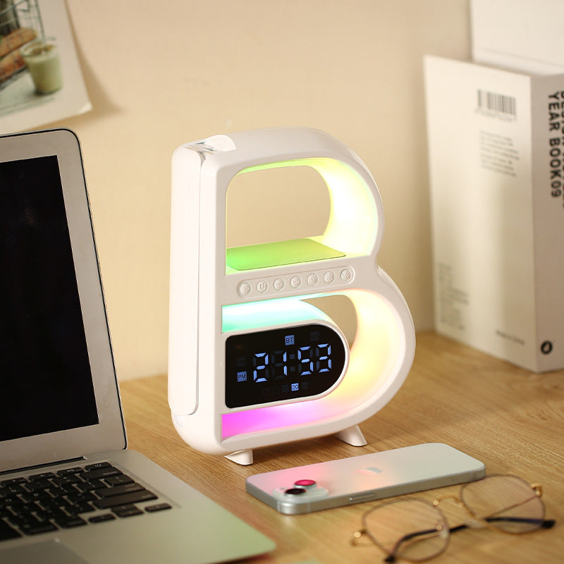 Bluetooth Speaker - SoundGlow - Draadloze Oplader & Multifunctionele Lamp