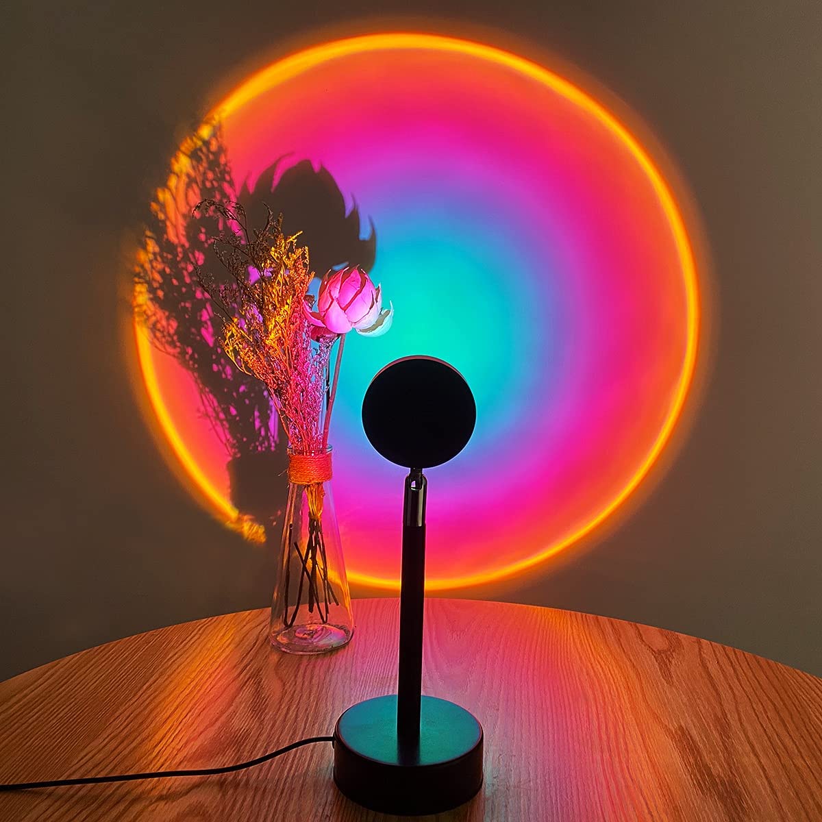 Zonsondergang Lamp - Luminex - USB Aangedreven - Regenboog Projectie