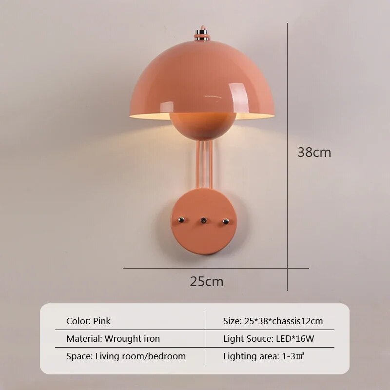 Wandlamp - ShroomLite - Paddenstoel ontwerp - Modern en minimalistisch