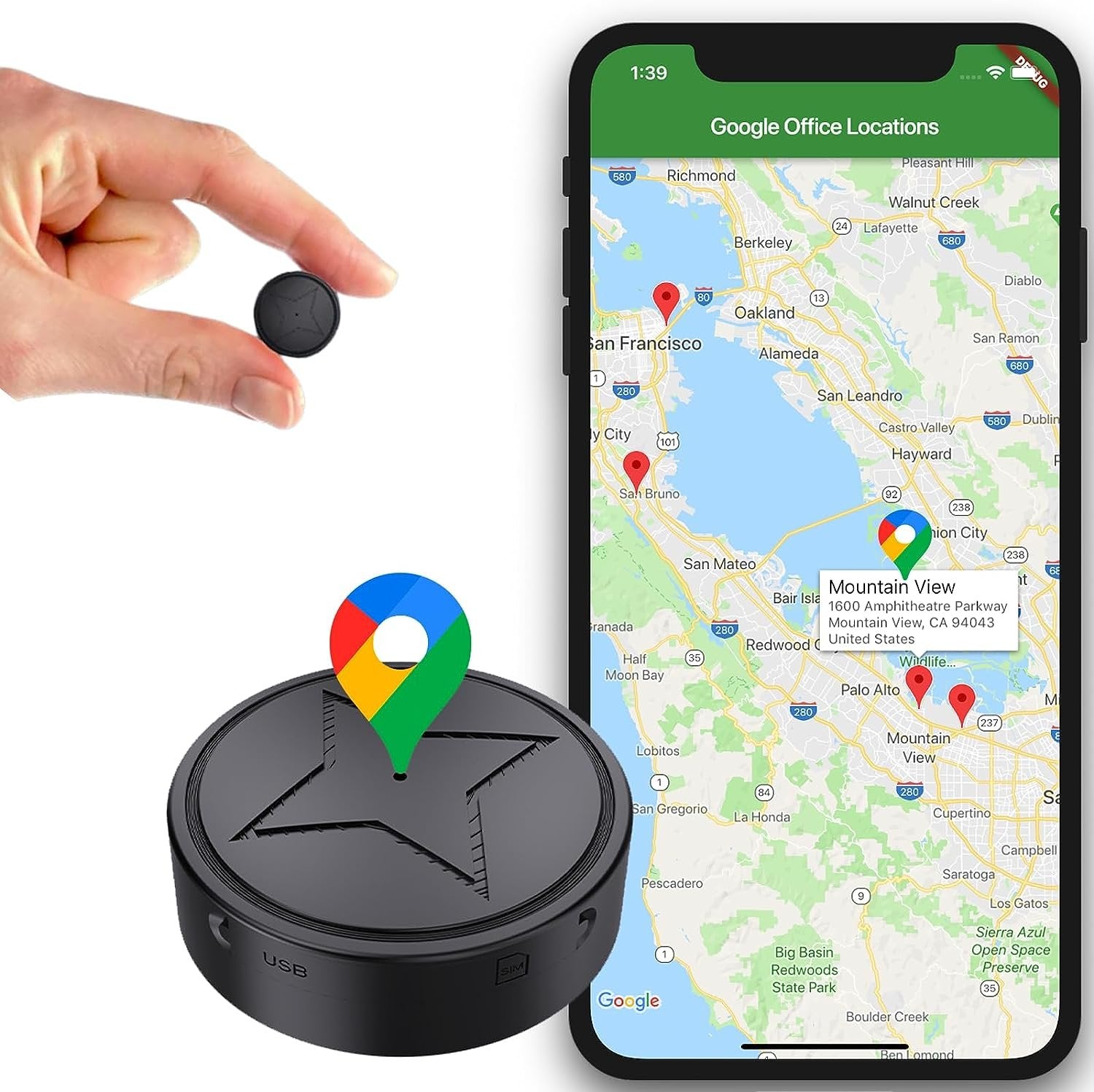 UltraTrack | Sterke magnetische GPS-Tracker